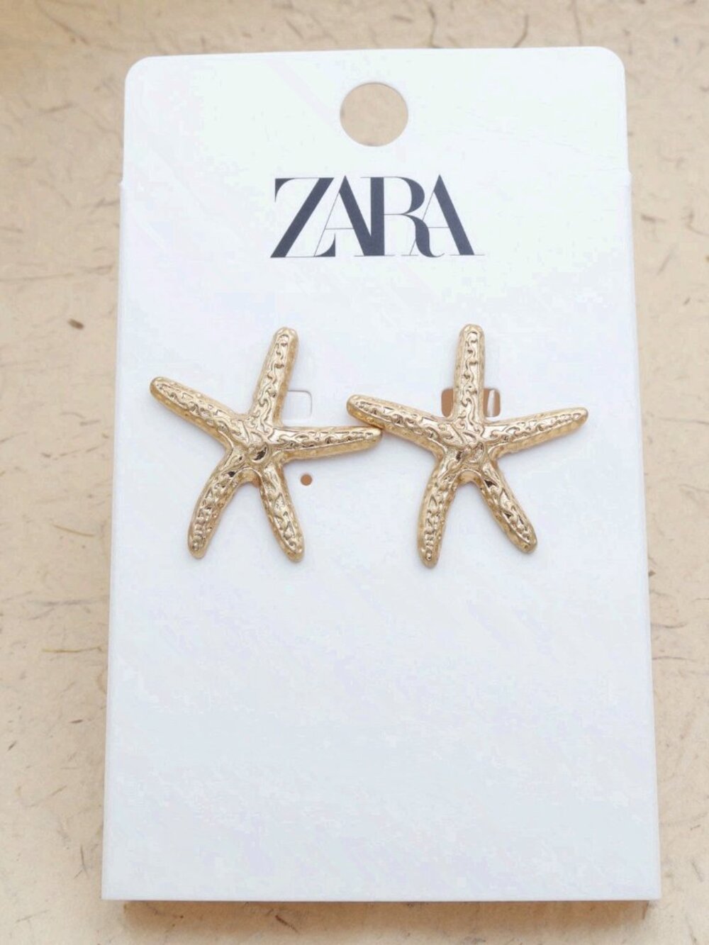 Zara Starfish Gold Earrings